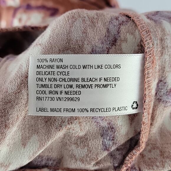 Knox Rose Short Sleeve Mid-Length Dress, Cognac Print, Sz L, NWT - Picture 4 of 7